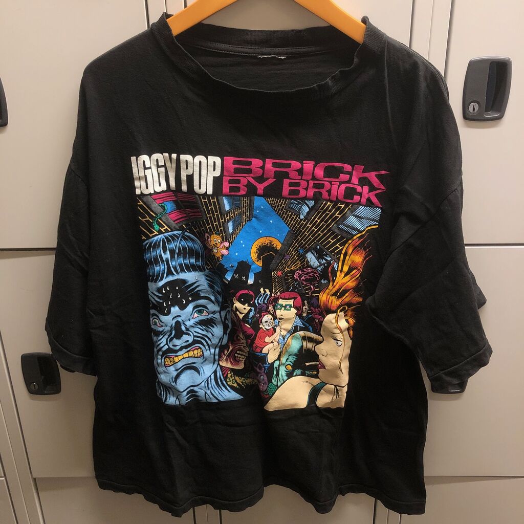 中古Tシャツ】--90'sヴィンテージ--IGGY POP “BRICK BY BRICK” 当時物T