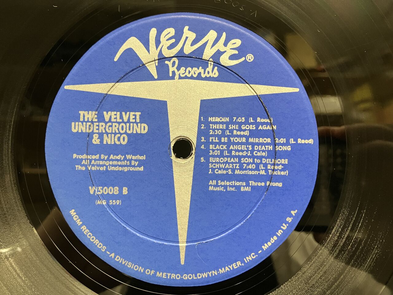 詳細】VELVET UNDERGROUND & NICO (V5008) 完全初版！モノラル西海岸