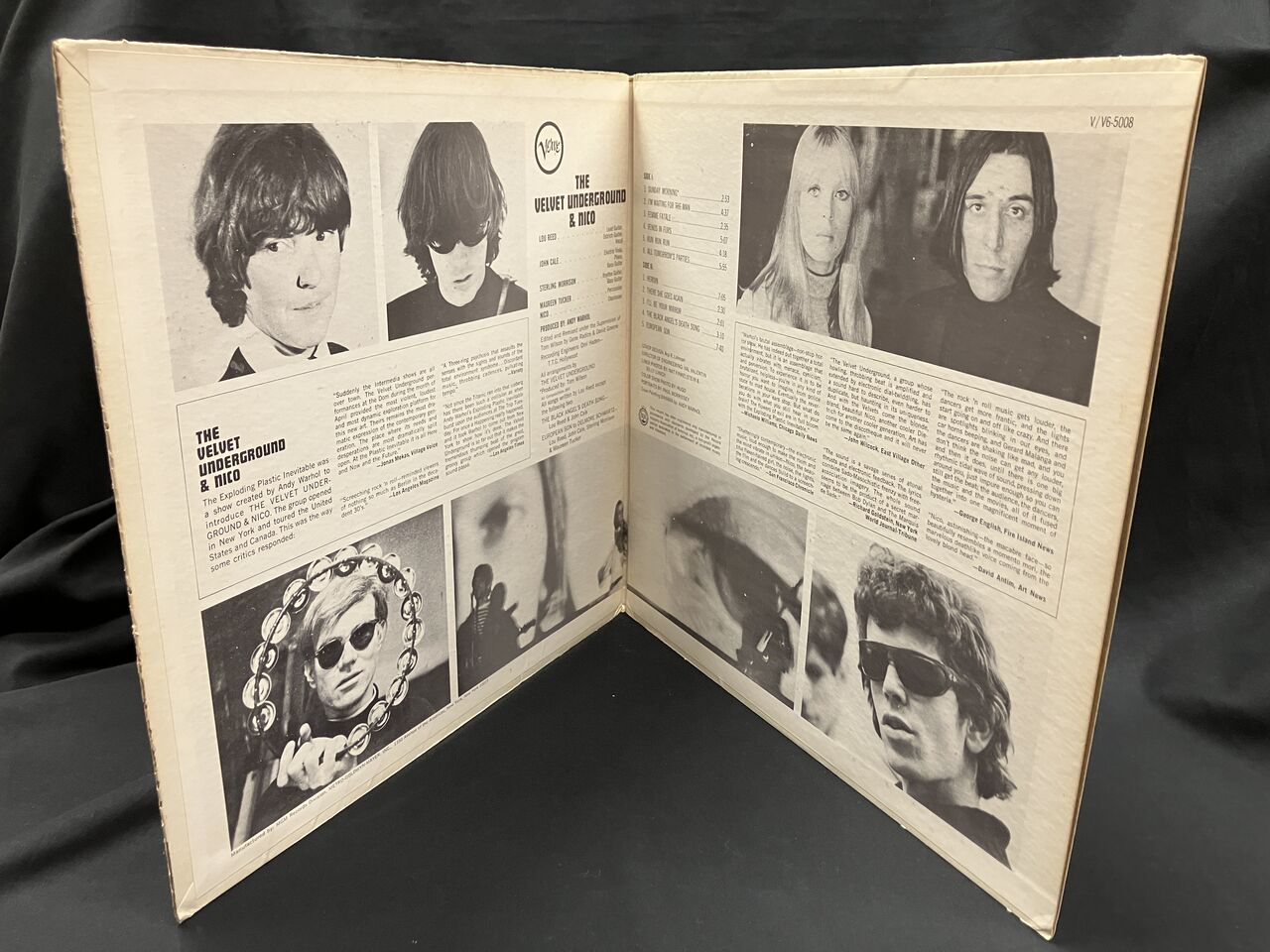 詳細】VELVET UNDERGROUND & NICO (V5008) 完全初版！モノラル西海岸