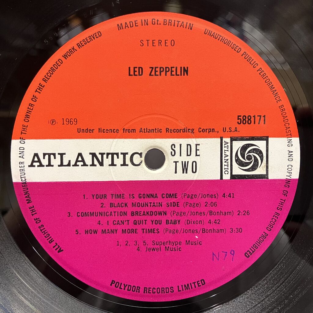 4/29(土) ロック・プログレ廃盤レコードセール LED ZEPPELIN / LED