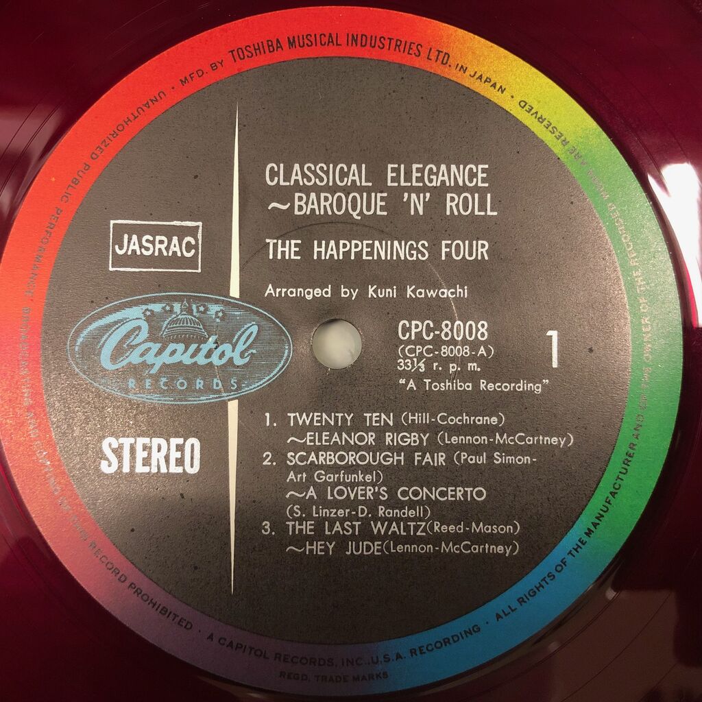 □詳細□ ザ・ハプニングス・フォー / Classical Elegance (CPC8008) 8