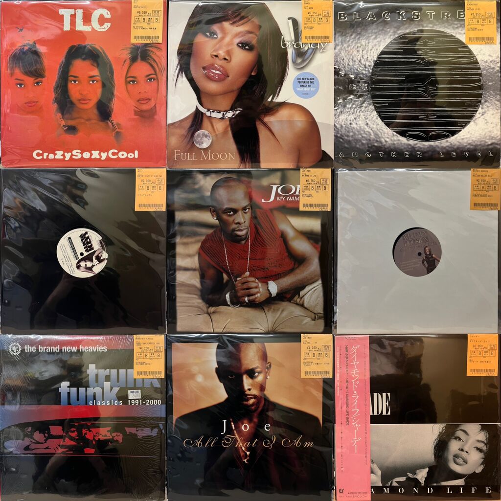 JOE,TLC,BRANDY,BRAND NEW HEAVIESなどR&B中古レコード新入荷