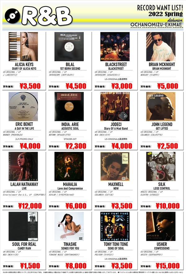R&Bリスト