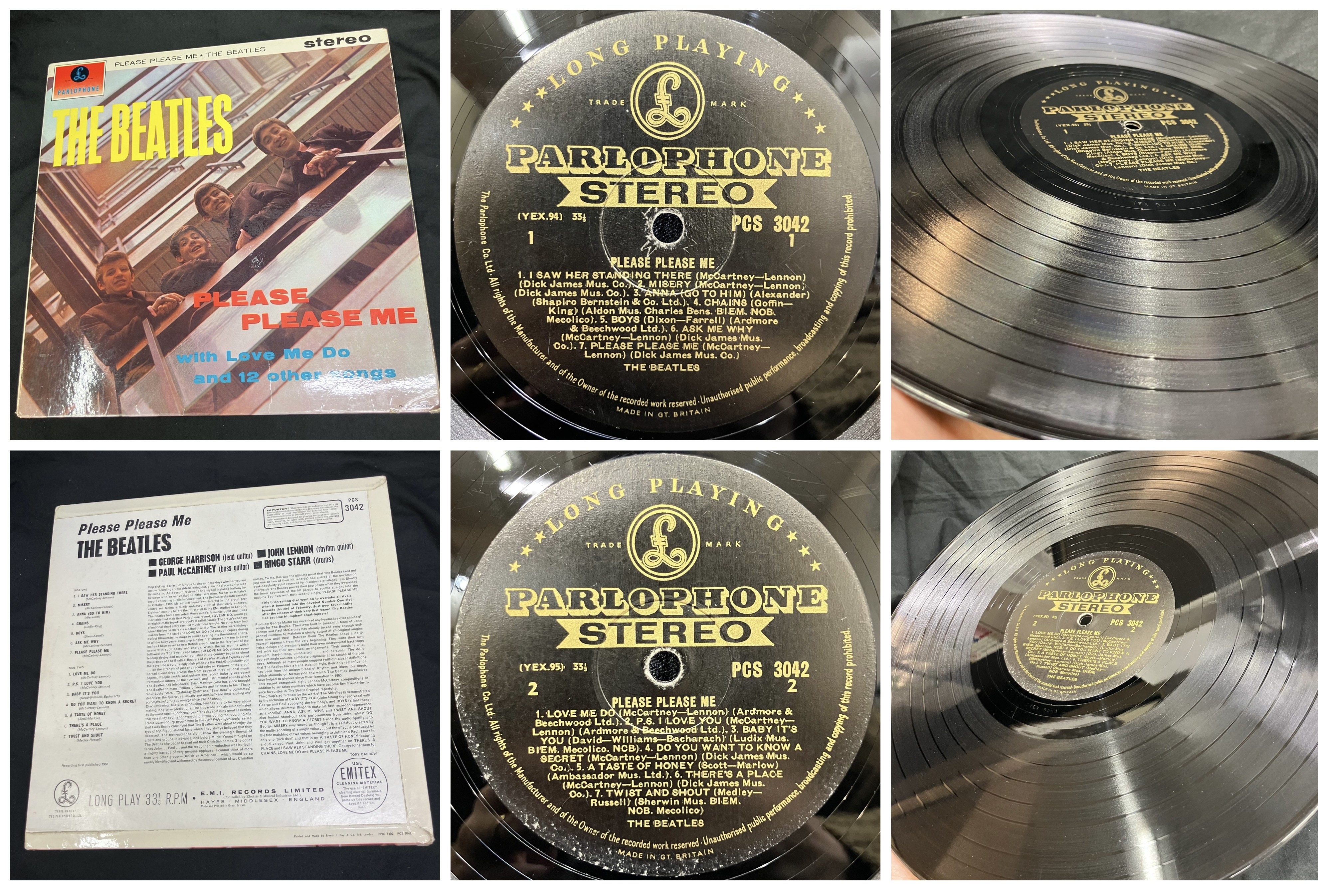 未使用【英国盤3LP】アンソロジー１Beatles アナログレコード 販促品付き □12/20(土)「お茶の水 ビートルズ廃盤アナログセール」通販ボタン付で