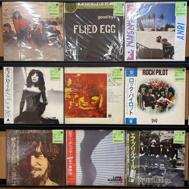新着廃盤レコード】日本のロックを中心に、CITY POP〜ライトメロウまで