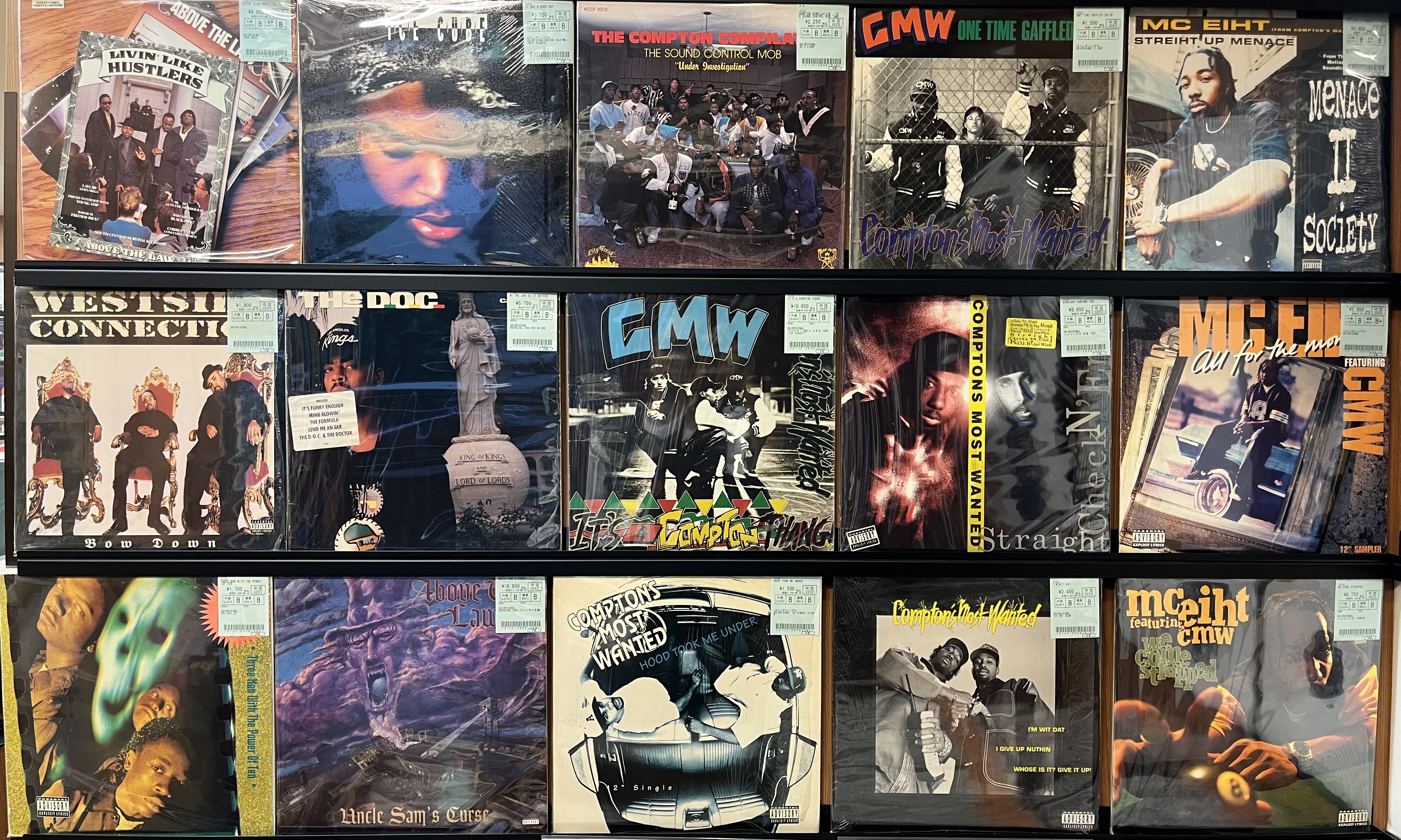HIP HOP中古レコード新着情報!~GANGSTA/WEST SIDE大量入荷!CMWやABOVE