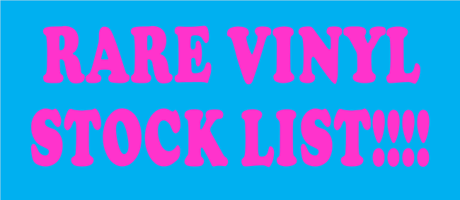 在庫リスト】RARE VINYL STOCK LIST!!! お茶の水駅前店のレア盤はここ