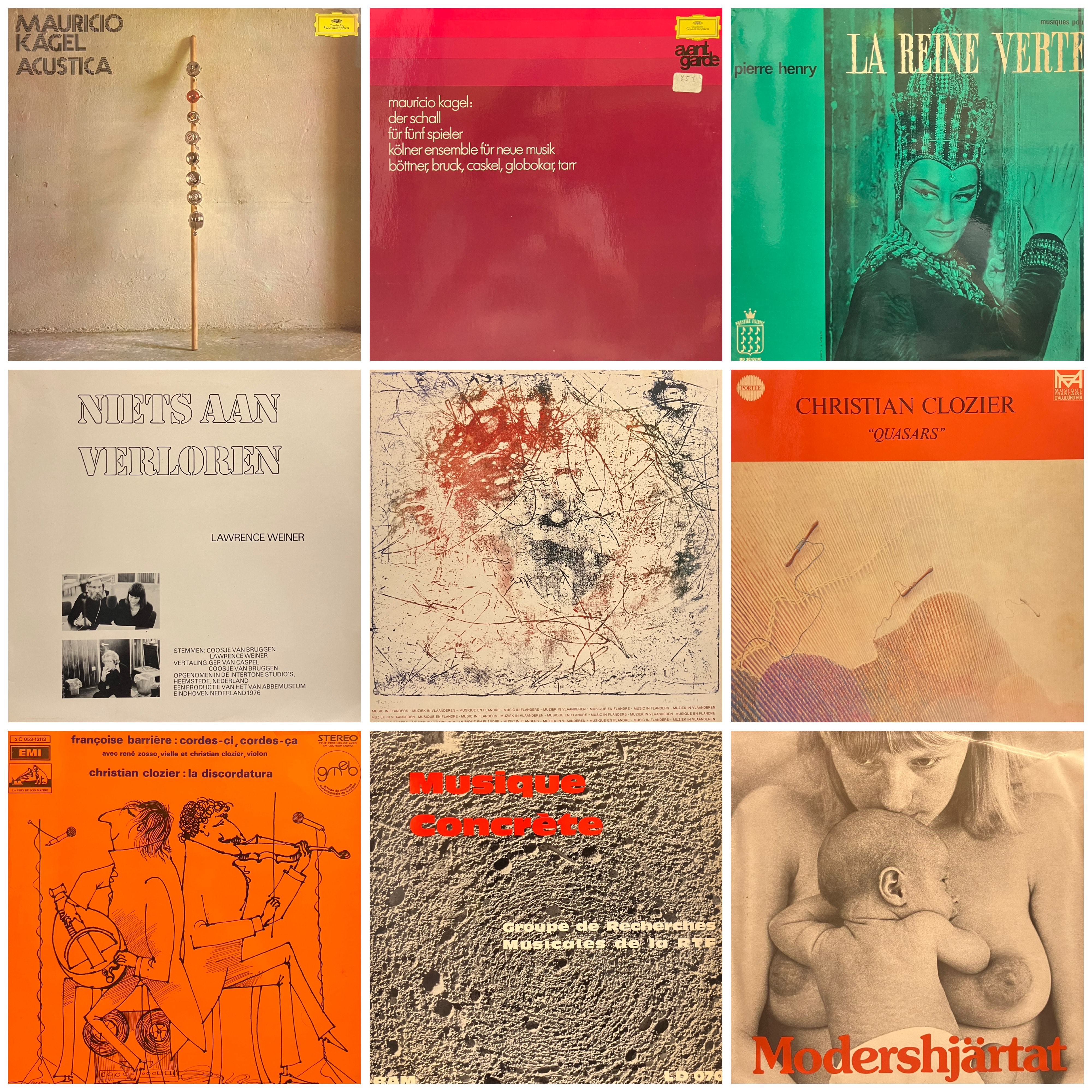 9/14(日)【新着レコード】AVANT-GARDE 新入荷放出 ～Musique