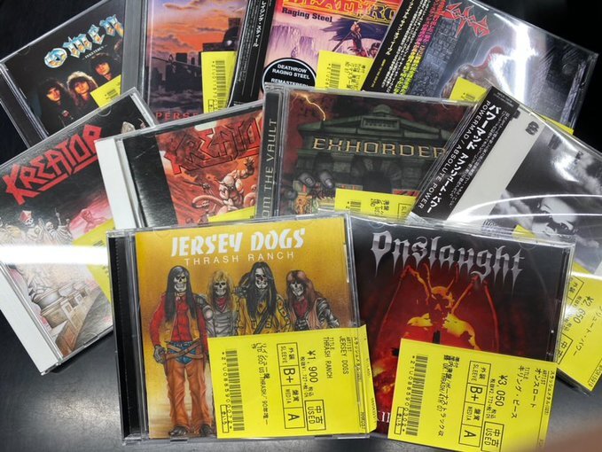 スラッシュメタルの中古CDがまとめて入荷しております！ : ディスク