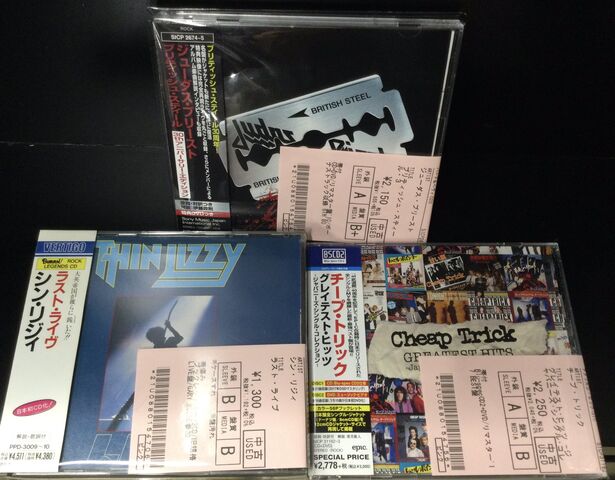 JUDAS PRIEST、THIN LIZZY、CHEAP TRICKほかHR/HMのCDをまとめて入荷
