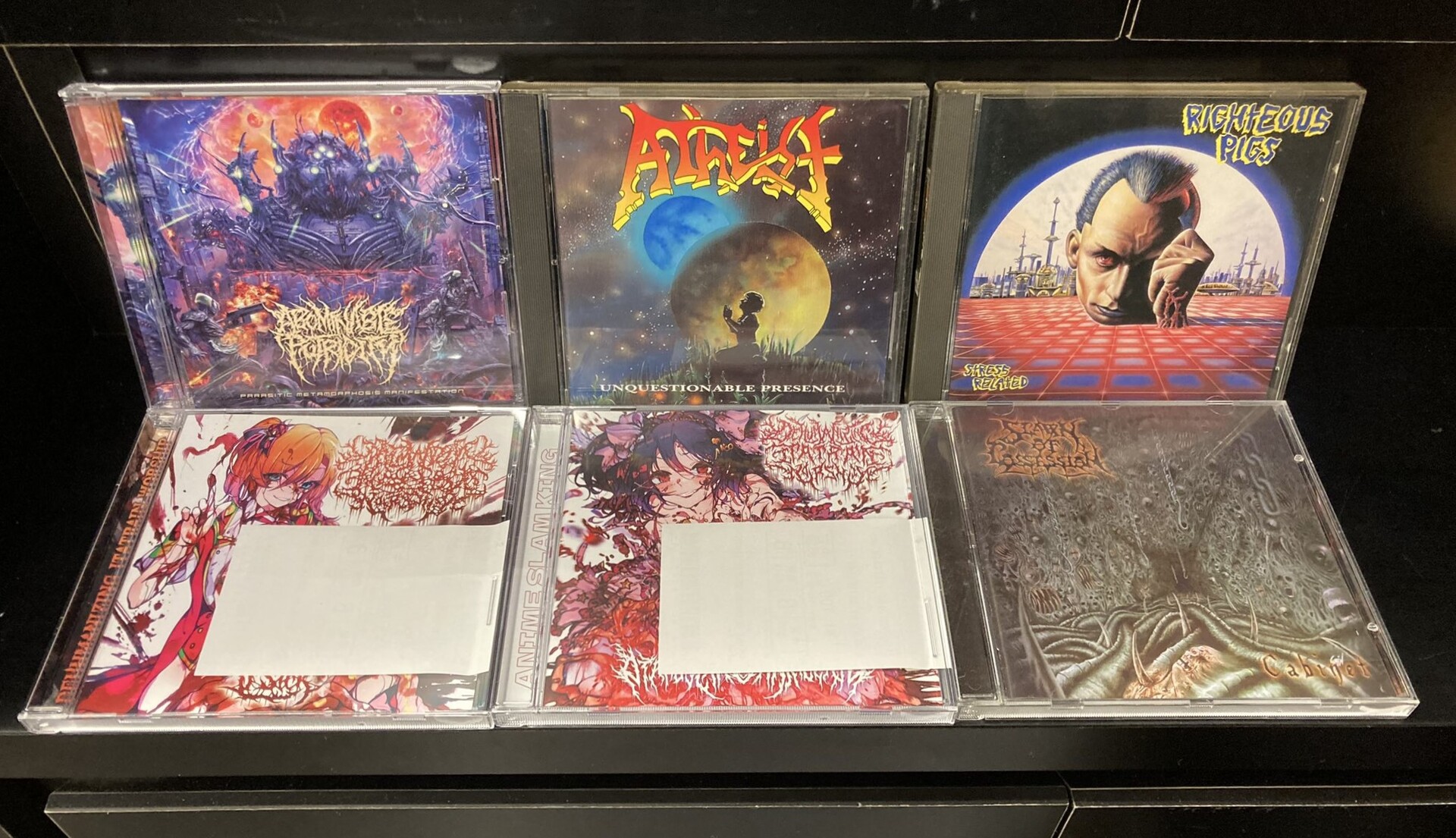 ABOMINABLE PUTRIDITY、DEHUMANIZING ITATRAIN WORSHIP、RIGHTEOUS