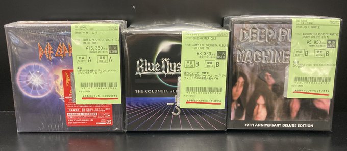 ヘヴィメタルCDセット BLUE OYSTER CULT、DEEP PURPLE、VAN HALENなどのCDボックスセットが