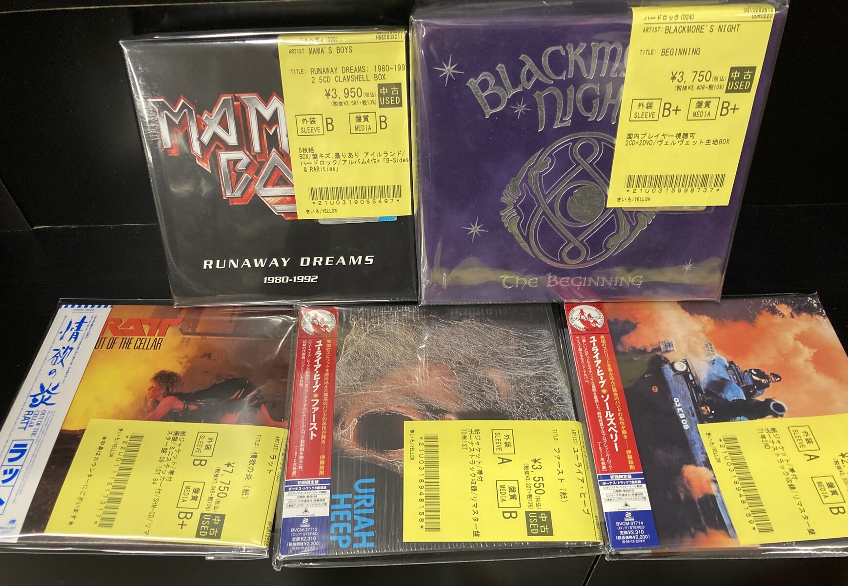 7/22(火)~7/25(金)入荷> HARD ROCK/HEAVY METALの中古CD新着リストを
