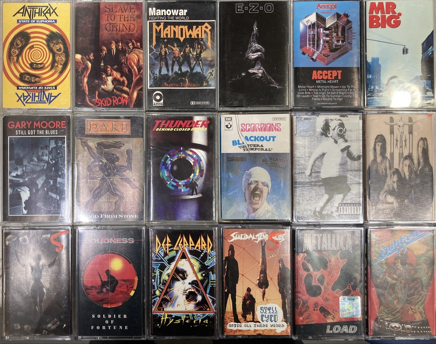☆中古カセット☆ハードロック/ヘヴィメタルの名盤から国内デモまで