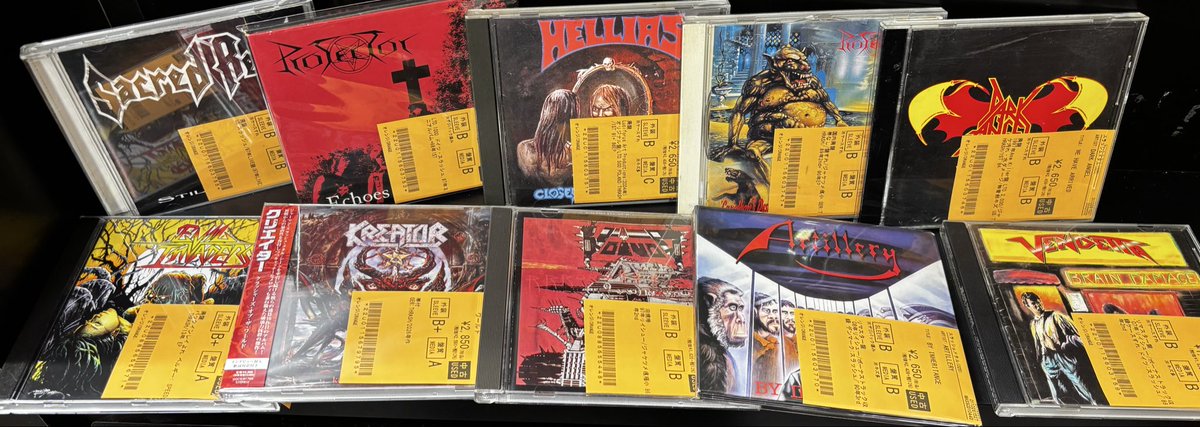 3/24(火)~3/27(金)入荷> JAPANESE METALやTHRASH METAL、DEATH META等