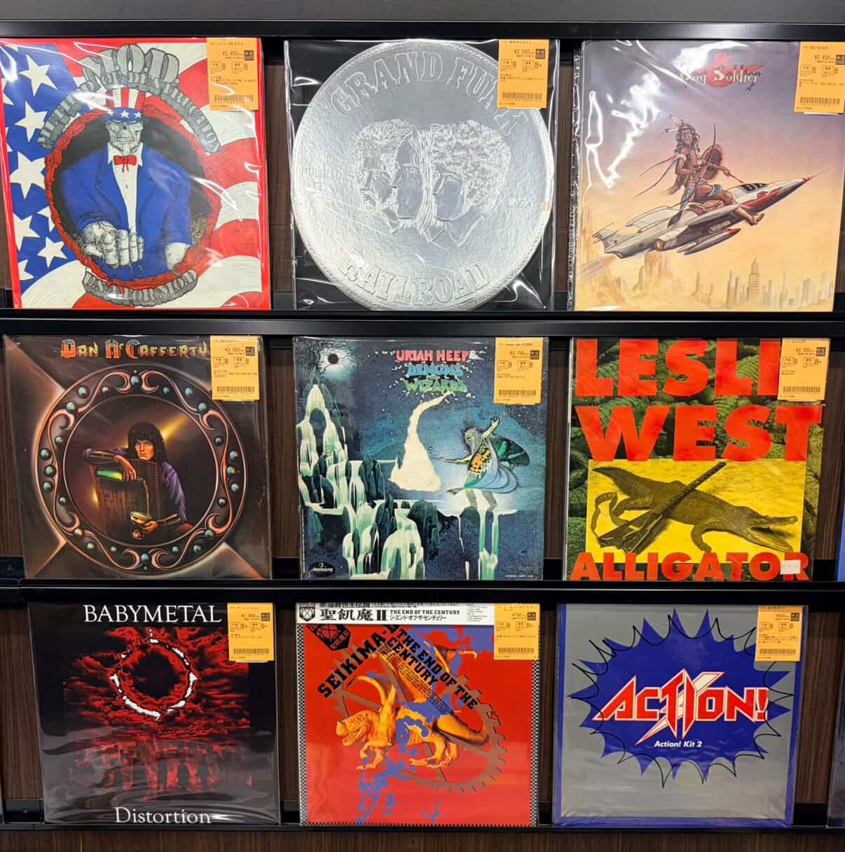 ボタン付リスト】HARD ROCK/HEAVY METALの中古LPが少量ですが30点ほど