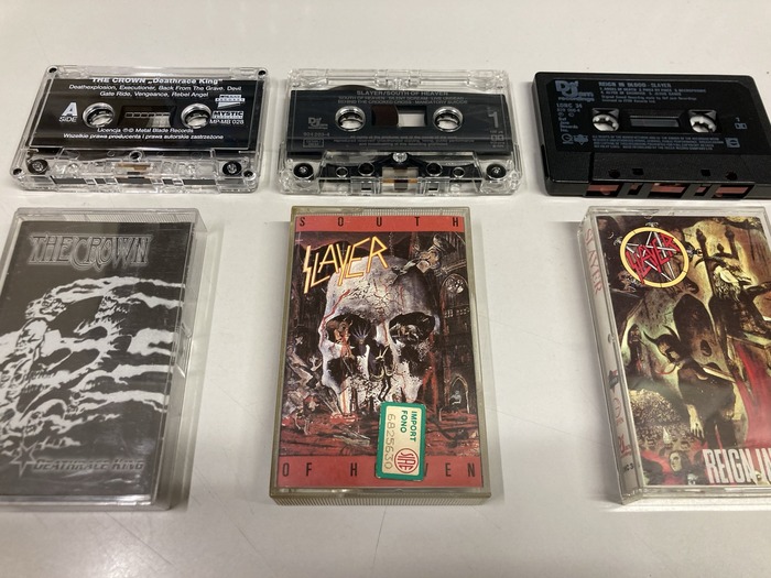 中古カセット】THE CROWN、IN FLAMES、METALLICA、MR. BIG、SLAYER
