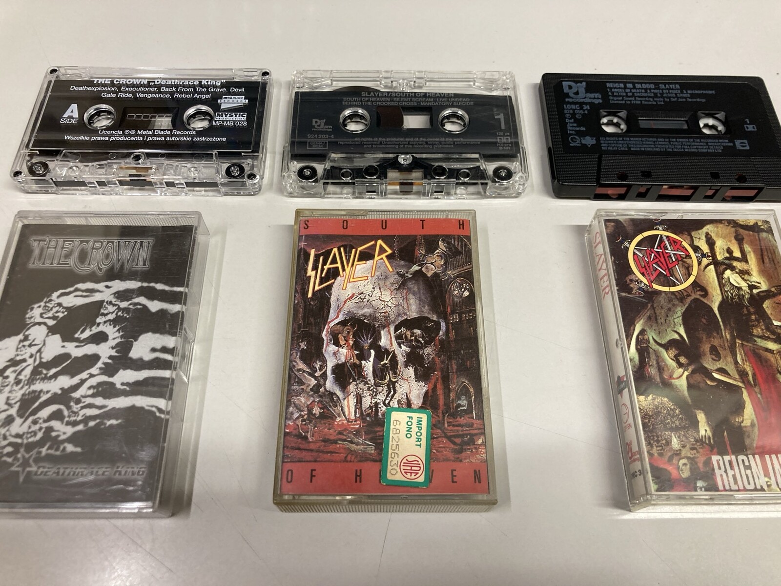 中古カセット】THE CROWN、IN FLAMES、METALLICA、MR. BIG、SLAYER