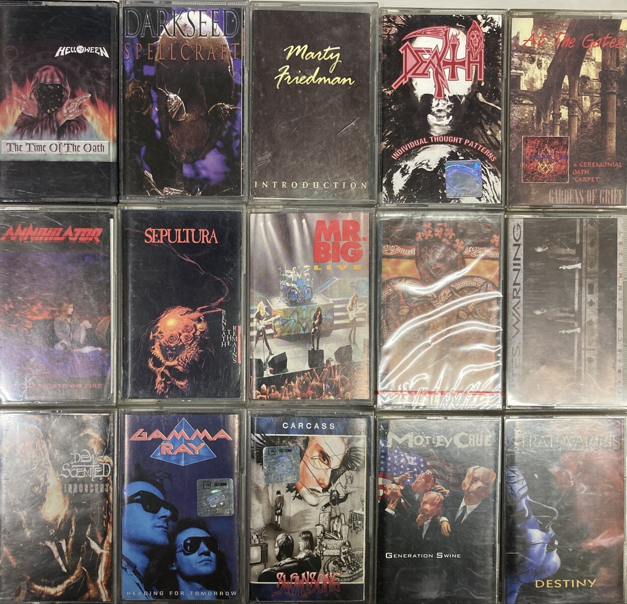 中古カセット】THE CROWN、IN FLAMES、METALLICA、MR. BIG、SLAYER