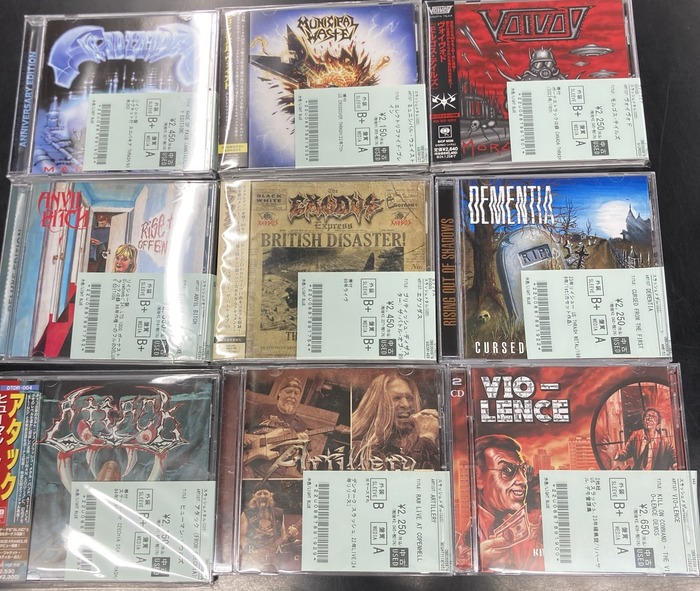 デスメタル　スラッシュメタルCDセット 7/25(土)~7/27(月)入荷> スラッシュ・メタルの中古CD新着リストを公開