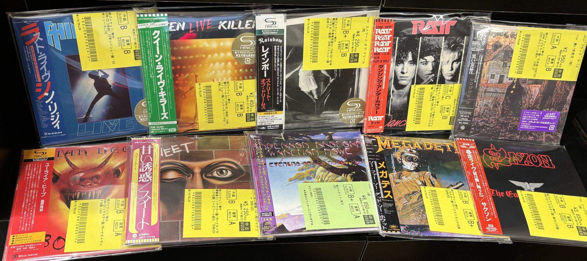 6/23(火)~6/26(金)入荷> ハードロック/ヘヴィメタルの新着中古リストを