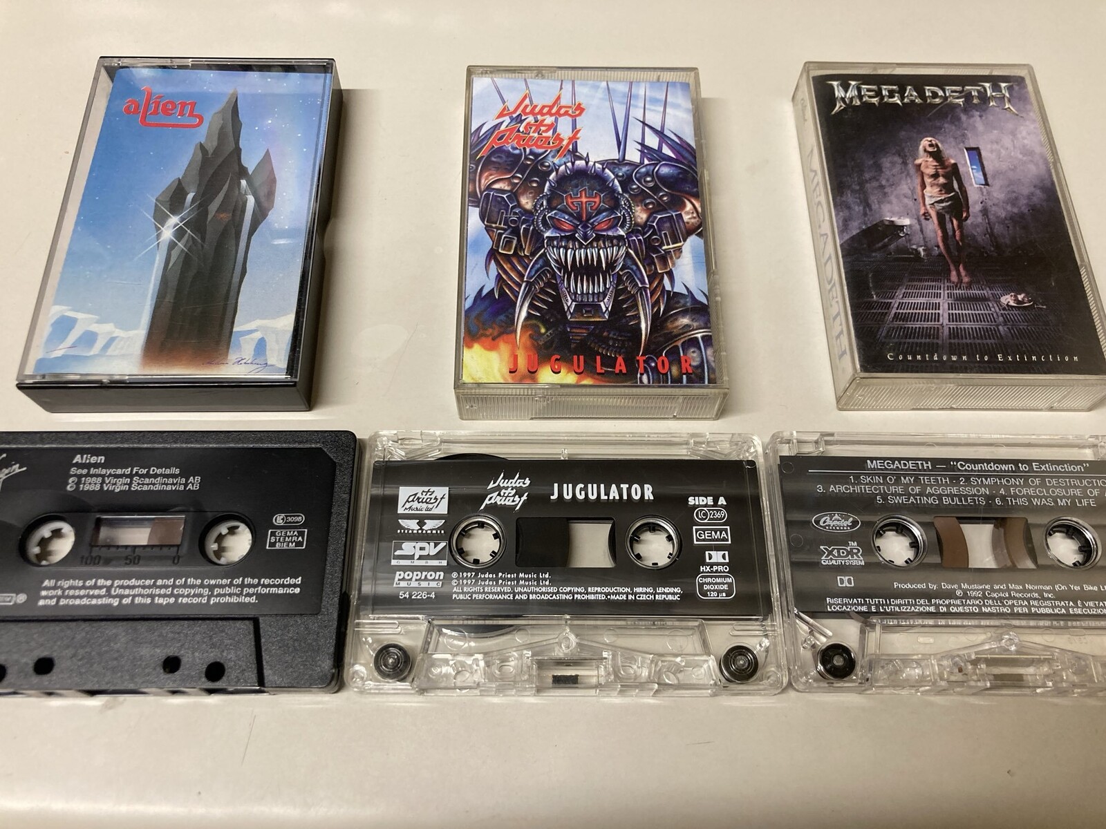 中古カセット】ALIEN、MEGADETH、YNGWIEなど希少なカセット約40本放出