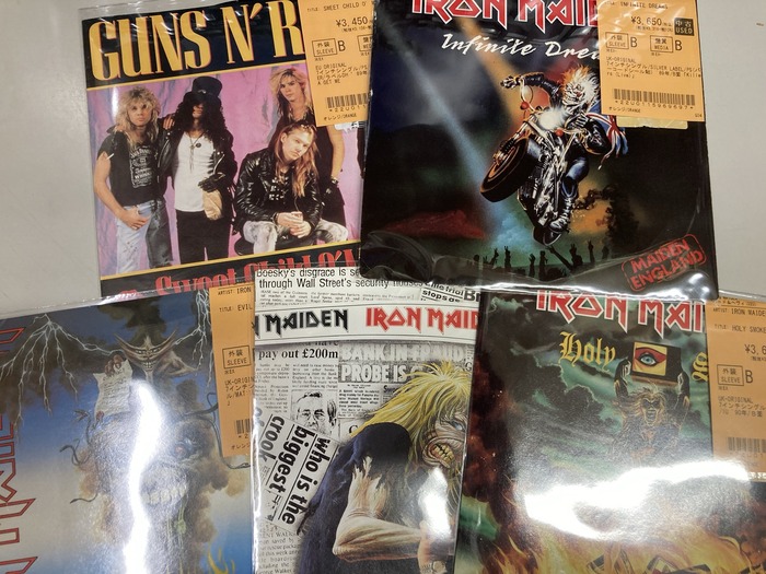 ☆中古レコード/ボタン付☆7インチ入荷！ANTHRAX,IRON MAIDEN,EXTREME