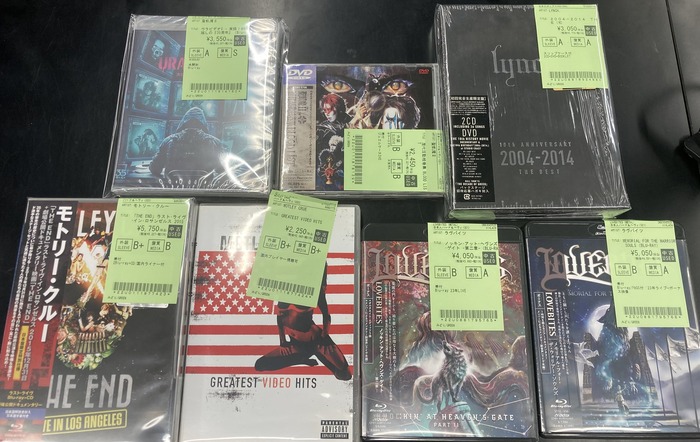 聖飢魔Ⅱ、lynch.、MOTLEY CRUE、LOVEBITESなどの中古DVD・BLU