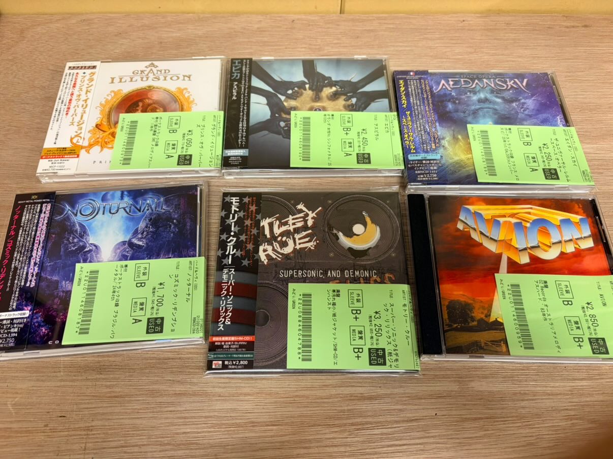 1/27(火)~1/30(金)入荷> HARD ROCK/HEAVY METALの中古CDのリストを公開 