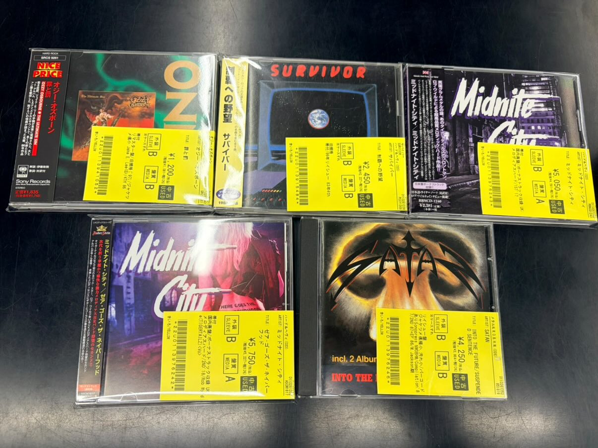 12/20(土)~12/22(月)入荷> HARD ROCK/HEAVY METALの中古CDのリストを