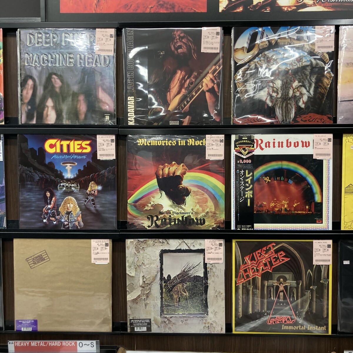 DEEP PURPLE, GARY MOORE, LED ZEPPELIN, RAINBOWなど中古レコード150 