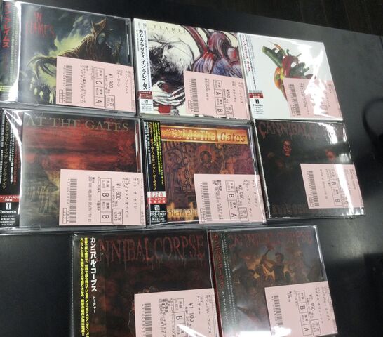 CANNIBAL CORPSE、AT THE GATES、CARCASS、IN FLAMES他 CANNIBAL CORPSE、AT THE GATES、CARCASS、IN FLAMES他