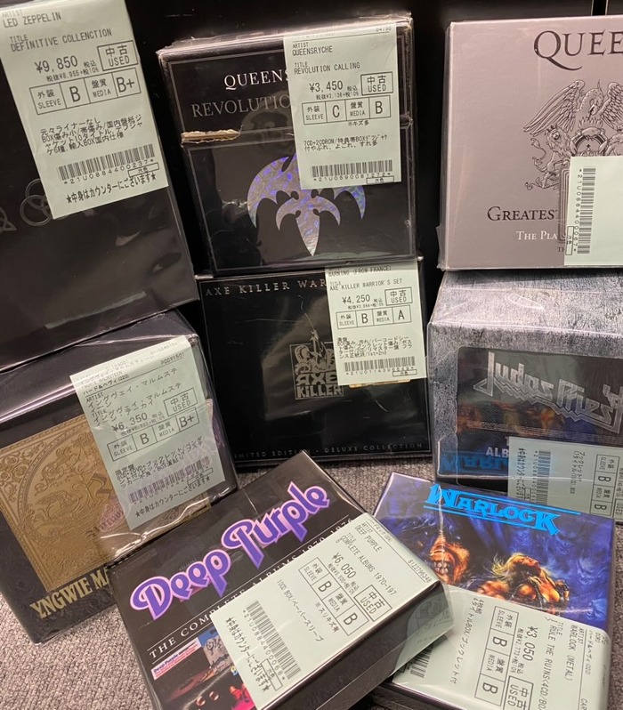 BOXが多数入荷！+HR/HMの中古CDも30点以上入荷しております