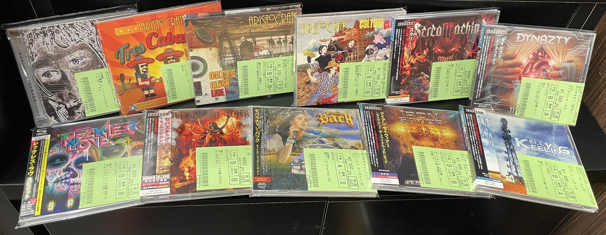 新着中古CD：ごく最近のリリースを含むHR/HM各種中古CD,80点