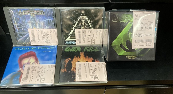 DEATH ANGEL、MEKONG DELTA、OVERKILL、ROGUE MALE等のスラッシュ・メタルの中古CDが入荷しております ...