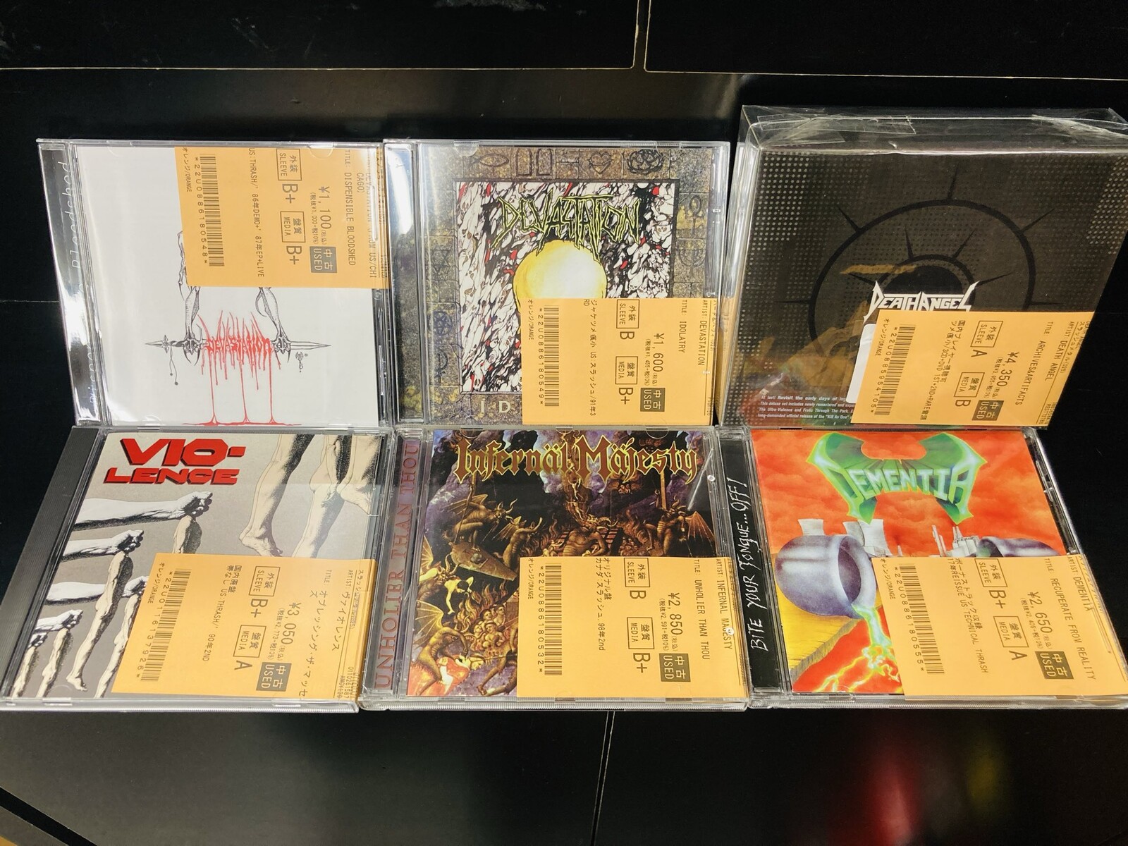 4/18(土)~4/20(月)入荷> THRASH METALの新着中古CDのリストを公開 