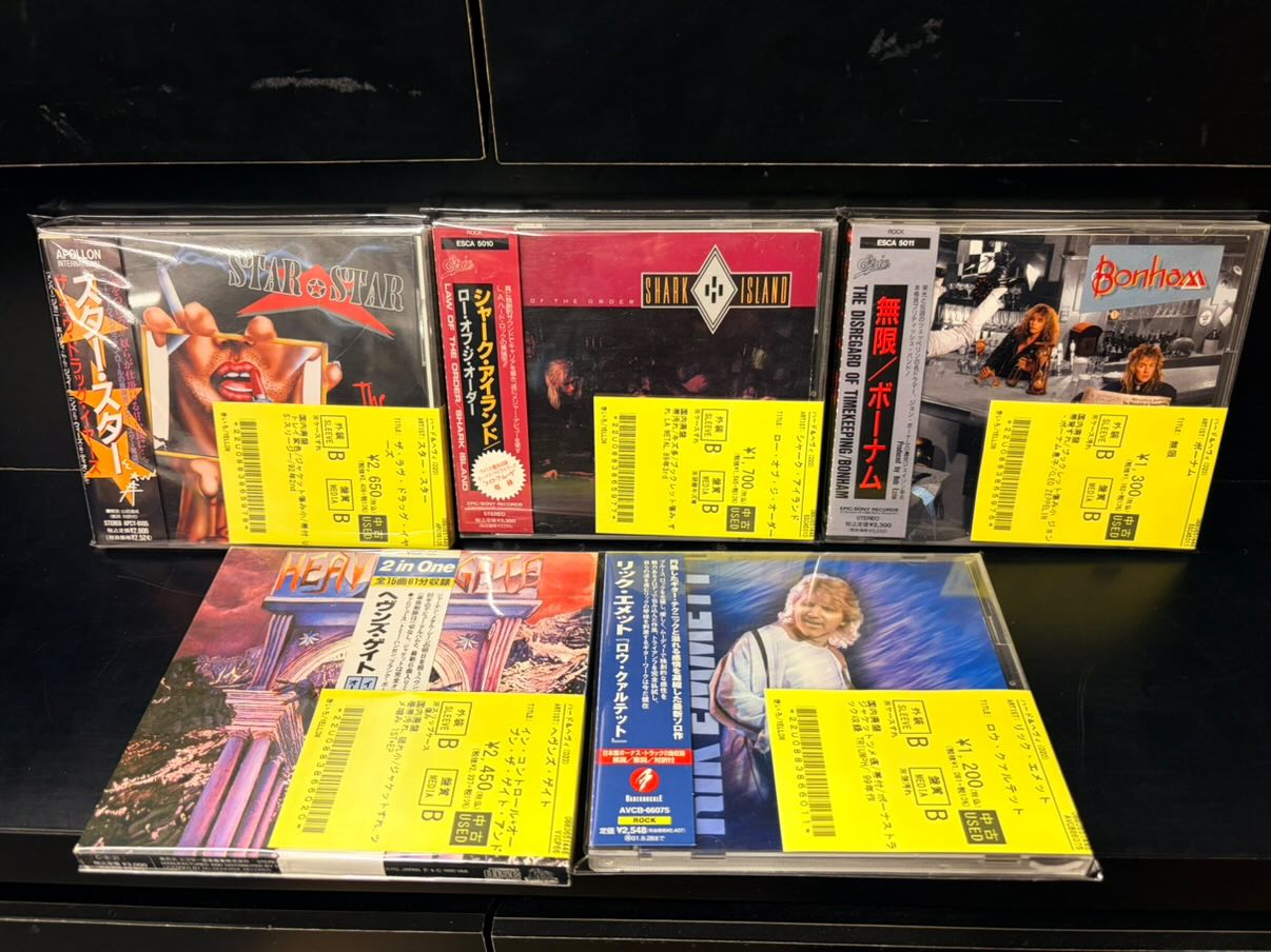 12/16(火)~12/19(金)入荷> HARD ROCK/HEAVY METALの中古CDのリストを