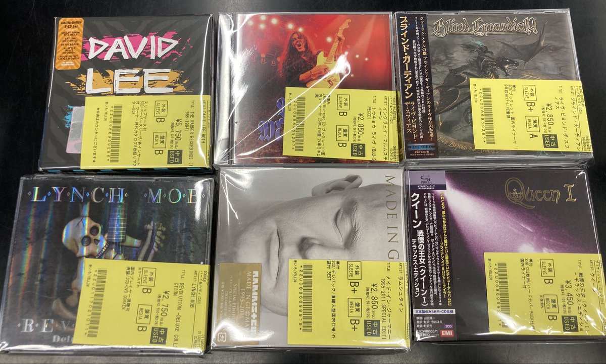 6/9(火)~6/12(金)入荷> HARD ROCK/HEAVY METALの新着中古リストを公開