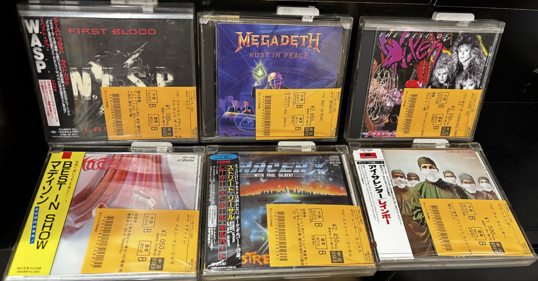 中古　ヘヴィーメタル　ヘビーメタル　ハードロック　ＣＤ　まとめて　52枚 3/24(火)~3/27(金)入荷> HARD ROCK/HEAVY METALの新着中古CDのリストを