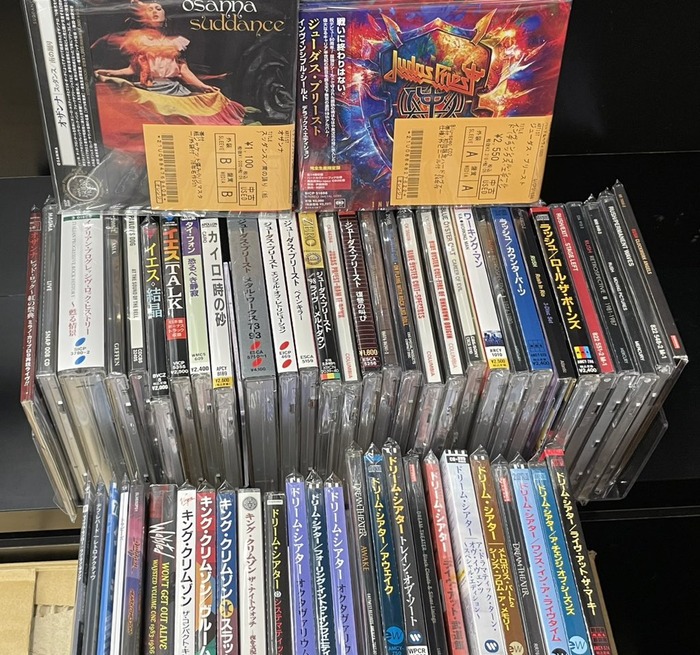 プログレ、元祖へヴィメタル、鋼鉄神、等々HR/HM各種中古CDが120点