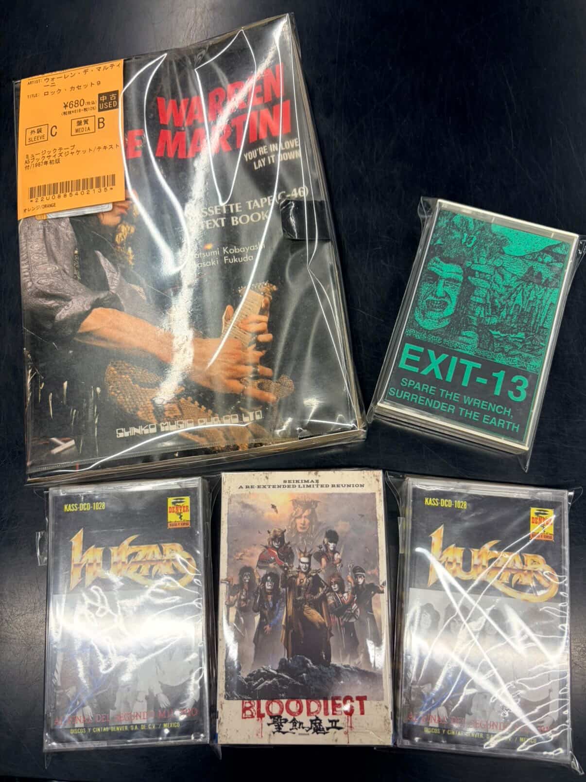 HARD ROCK/HEAVY METALの中古カセットテープが、少量ですが8点本日入荷