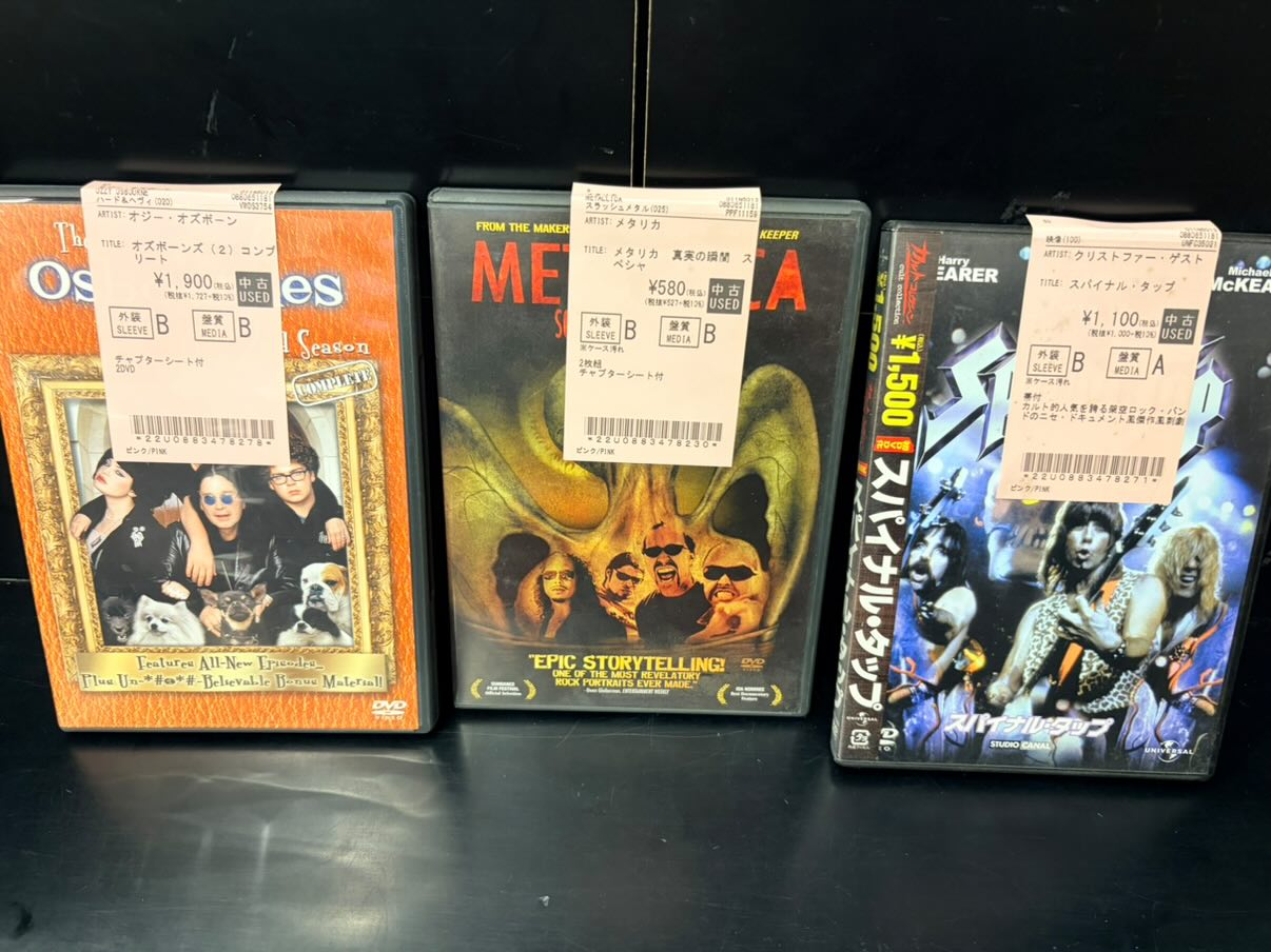 HARD ROCK/HEAVY METALの中古DVD,Blu-rayが久しぶりに入荷いたしました 