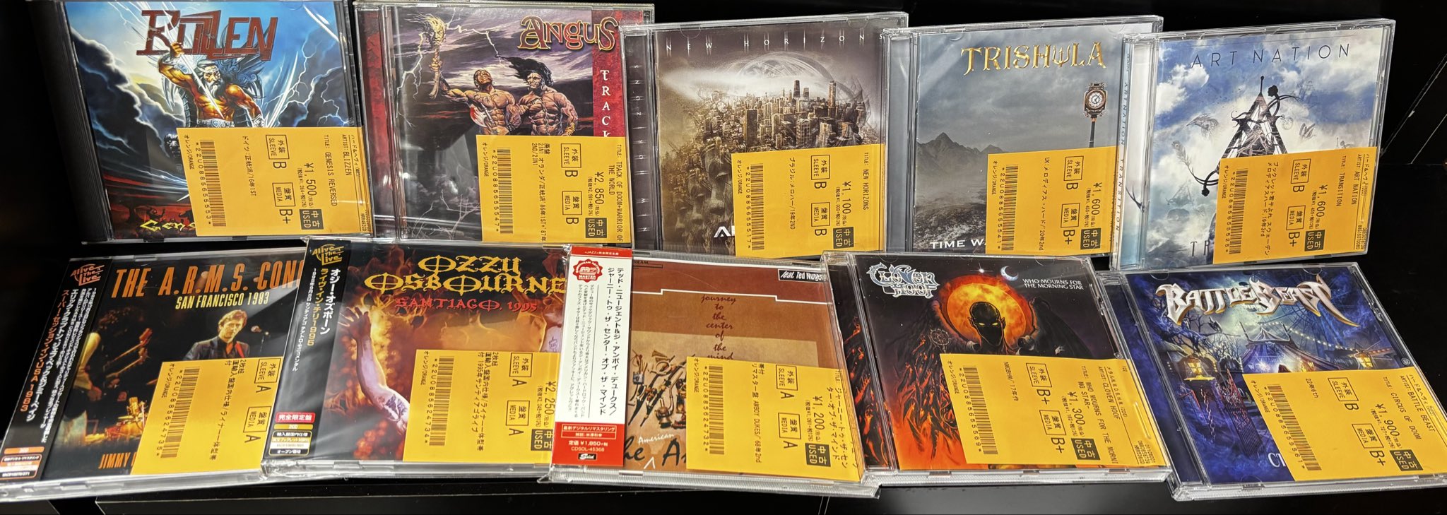 中古　ヘヴィーメタル　ヘビーメタル　ハードロック　ＣＤ　まとめて　52枚 12/16(火)~12/19(金)入荷> HARD ROCK/HEAVY METALの中古CDのリストを