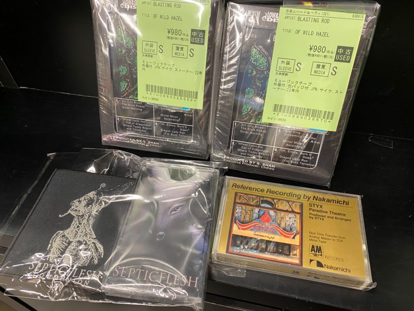 HARD ROCK/HEAVY METALの中古カセットテープが久しぶりに入荷しており