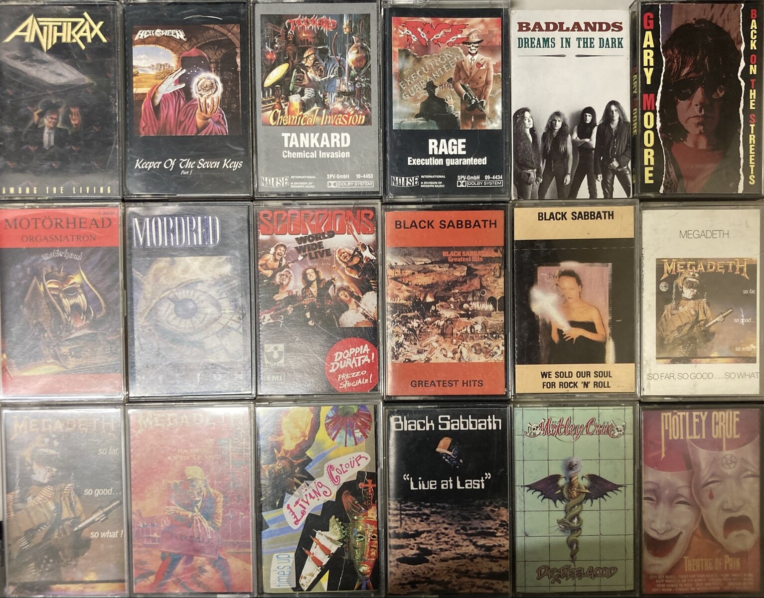 中古カセット】ALIEN、MEGADETH、YNGWIEなど希少なカセット約40本放出