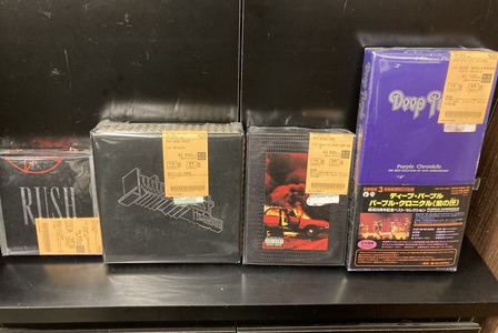 DEEP PURPLE、JUDAS PRIEST、MOTLEY CRUE、RUSHのBOXセット中古品が