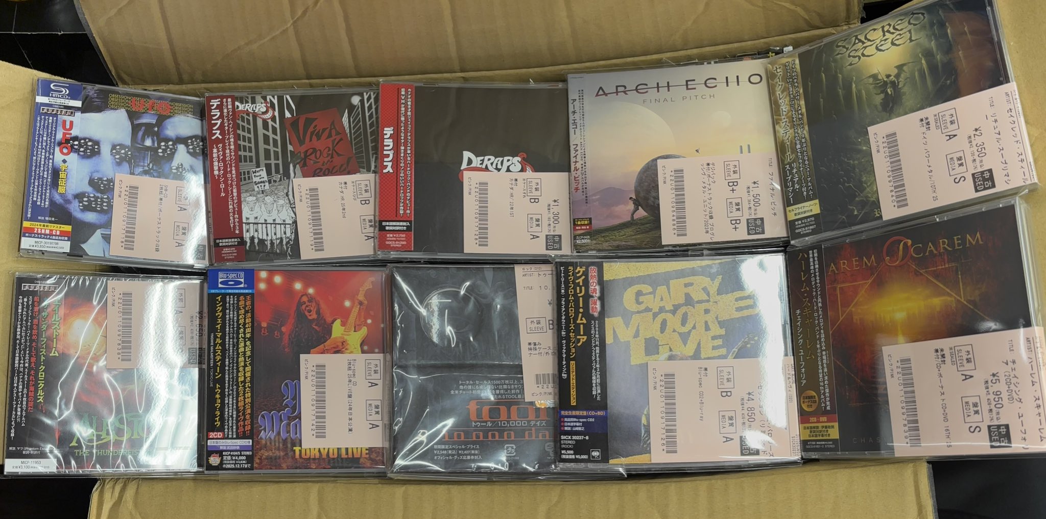ヘヴィメタル　メロハー　スラッシュメタル　デスメタル　LAメタル　まとめ売り ステッカー付 Death ヘヴィメタル デスメタル スラッシュメタル
