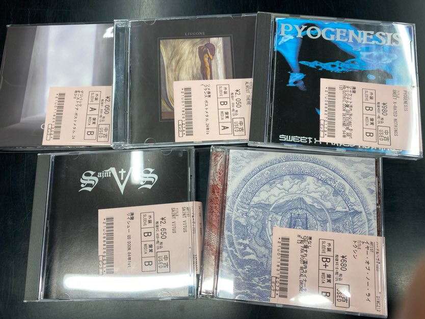 HARD ROCK/HEAVY METAL、DOOM/STONERの 中古CD新着リストを公開