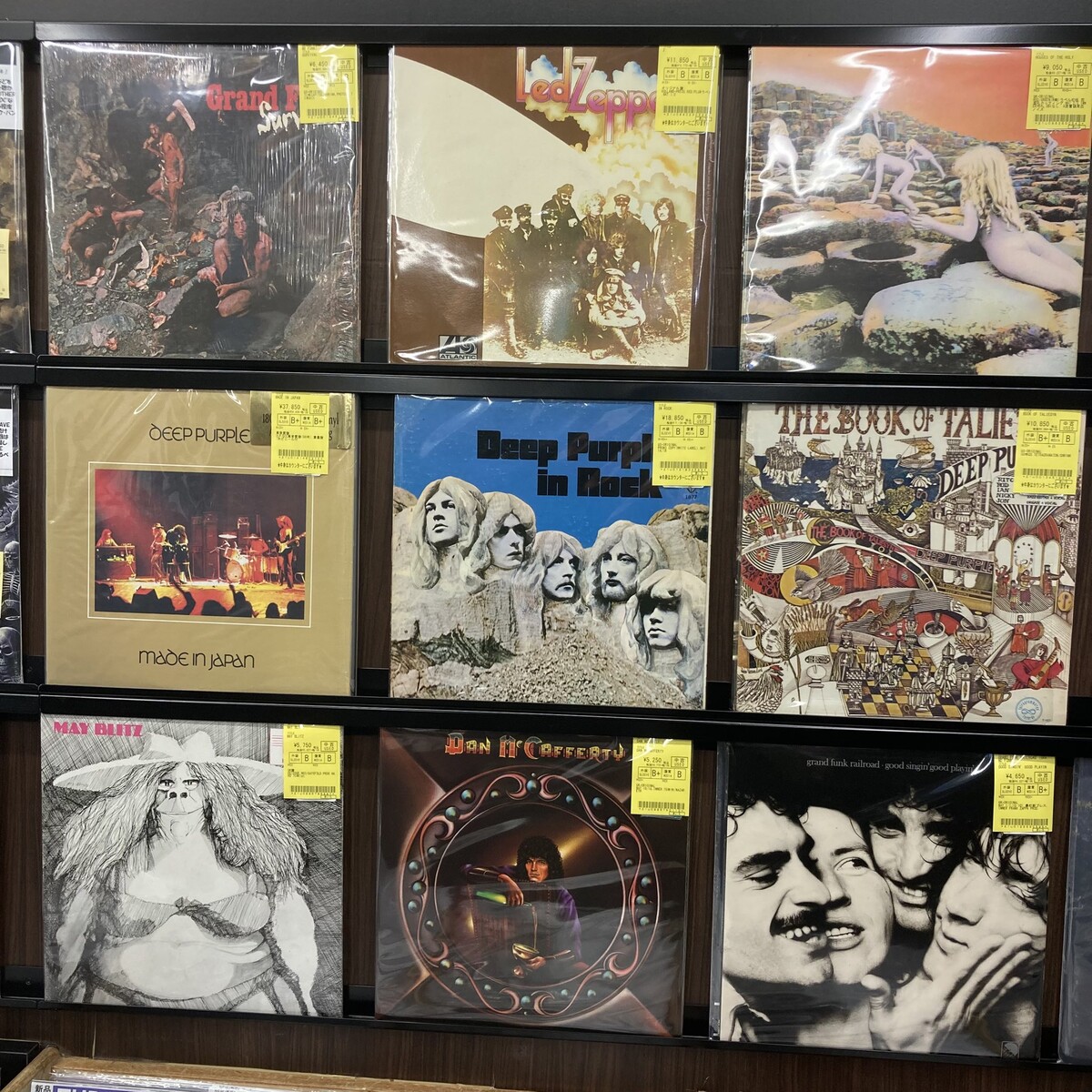 ミドルクラス～希少盤中心にハードロックの中古LPが入荷しました