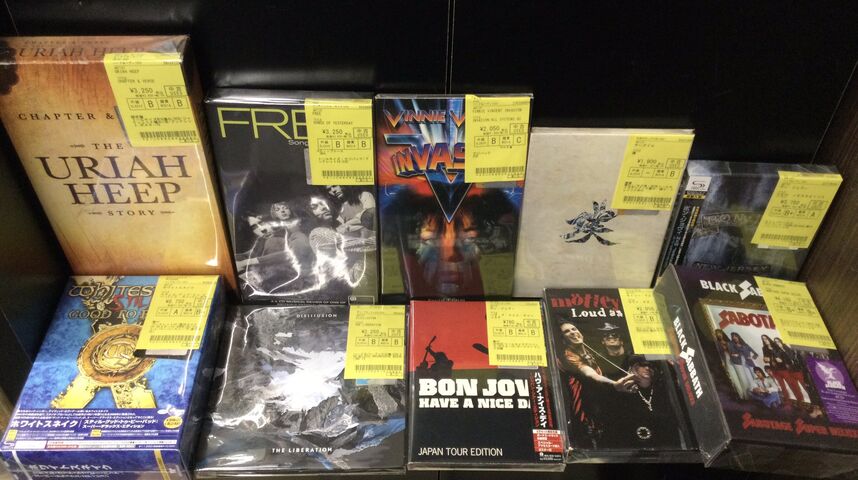 BON JOVI、URIAH HEEP、FREEほかBOXセットなど中古品が入荷しており 